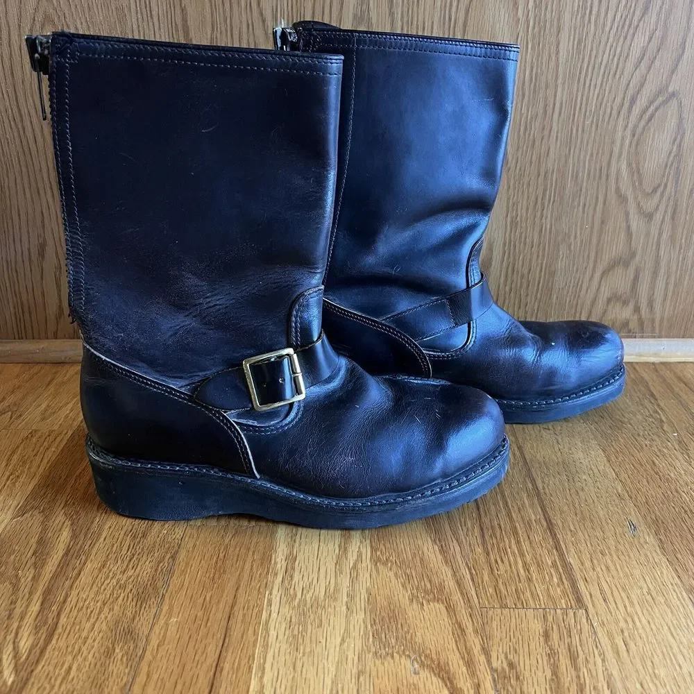 Thorogood Back Zip Waterproof Composite Safety Toe Boots Brown 7B‎ Leather